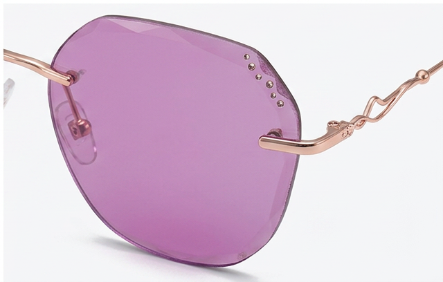 Amethyst Purple | Rimless Photochromic Glasses