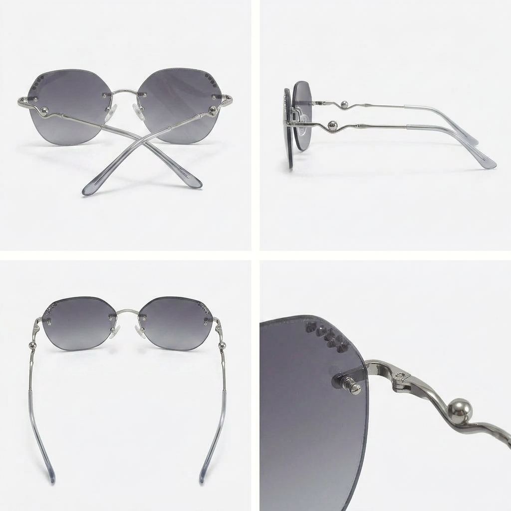 Onyx Black | Rimless Photochromic Glasses